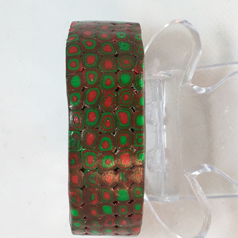 Unique Handmade Polymer Clay Cuff Bracelet
